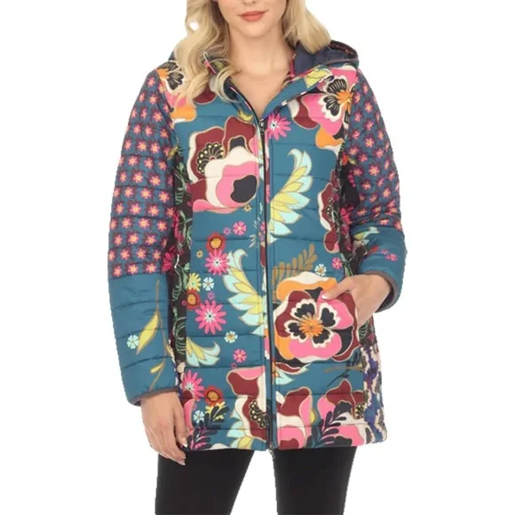 Johnny Was Hazel Floral Coat - Picture 6 of 8